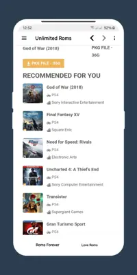 Unlimited Roms android App screenshot 6